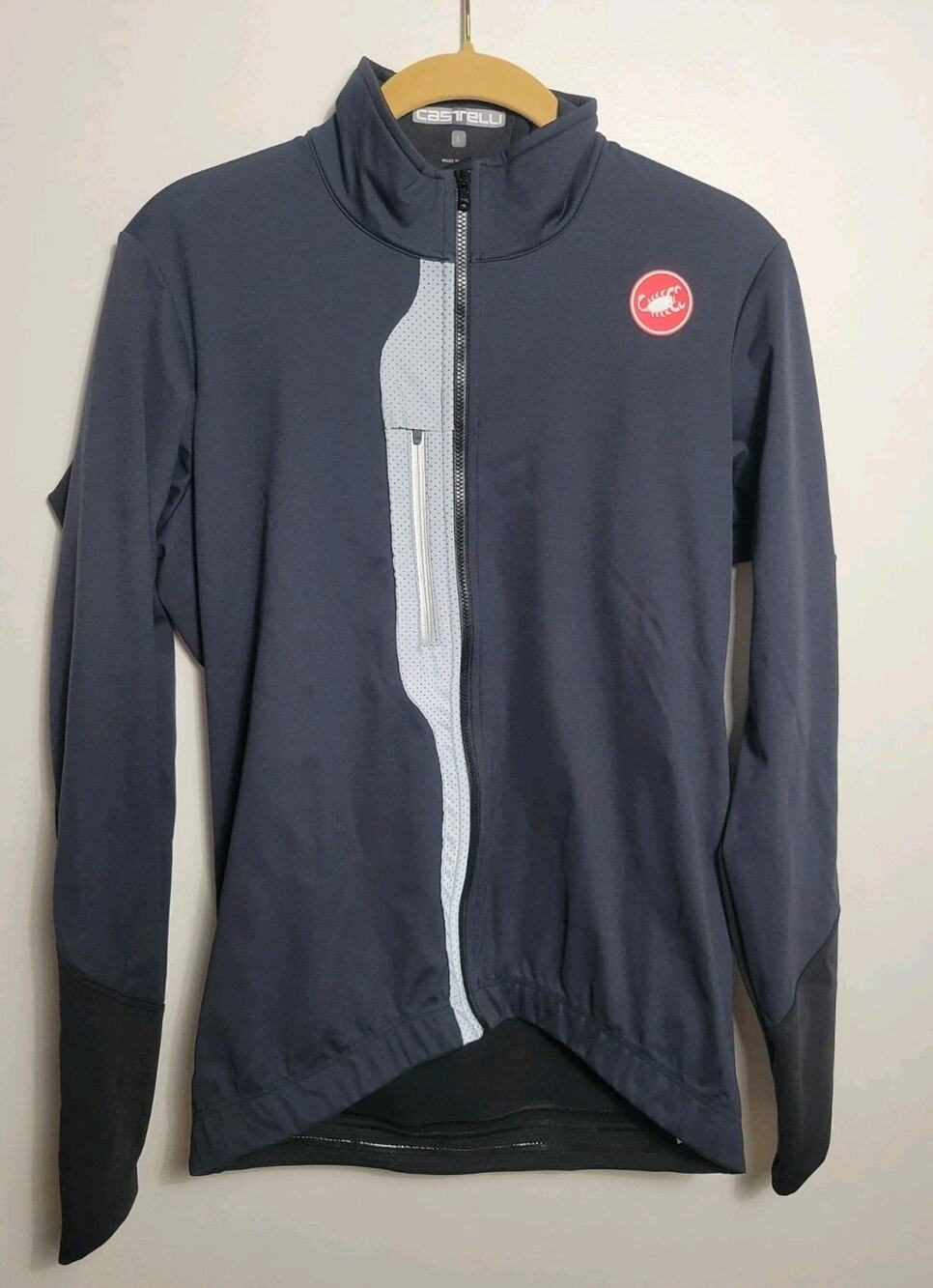 Castelli Transparente V Long Sleeve Jersey/Jacket Polartec NeoShell Size:L Black